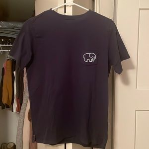 Ivory Ella T-shirt, Size Small, Navy Blue